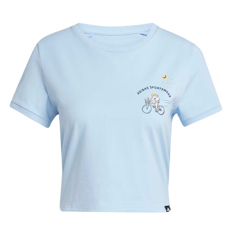 Adidas Adidas Sportswear T Shirt Women's Glossy Finish Blue