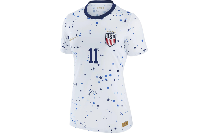 Nike Nike United States National Team Soccer Jerseys Women's White Crew Neck Moderate