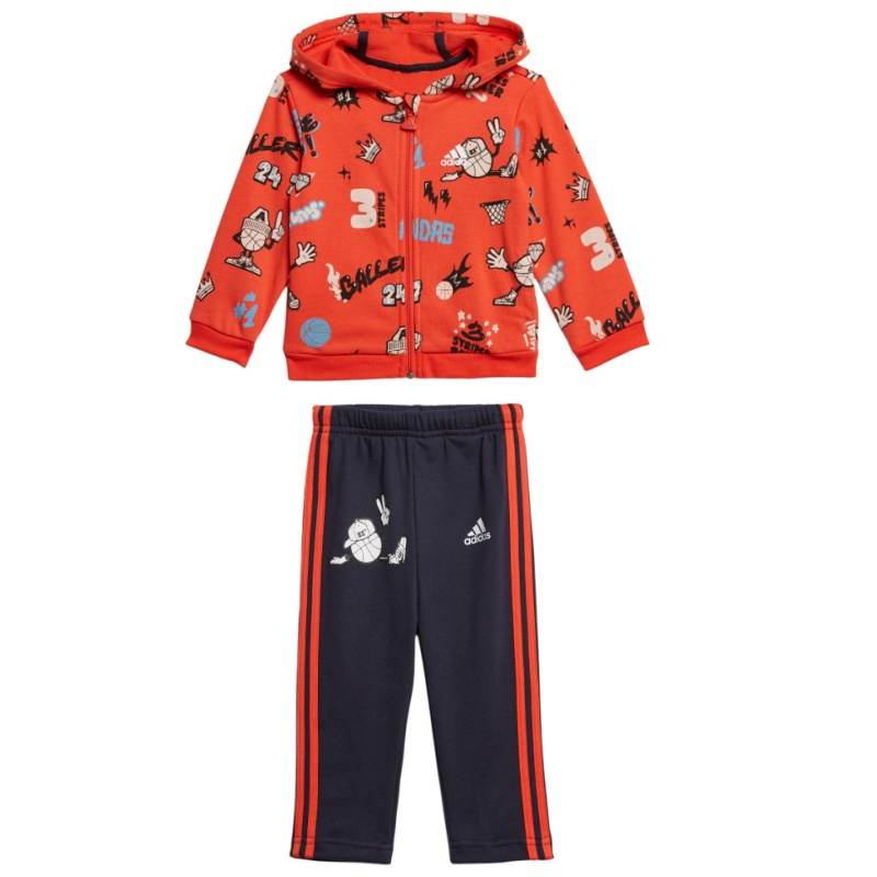 Adidas Adidas Casual Sportswear Red/Blue Infant And Toddler