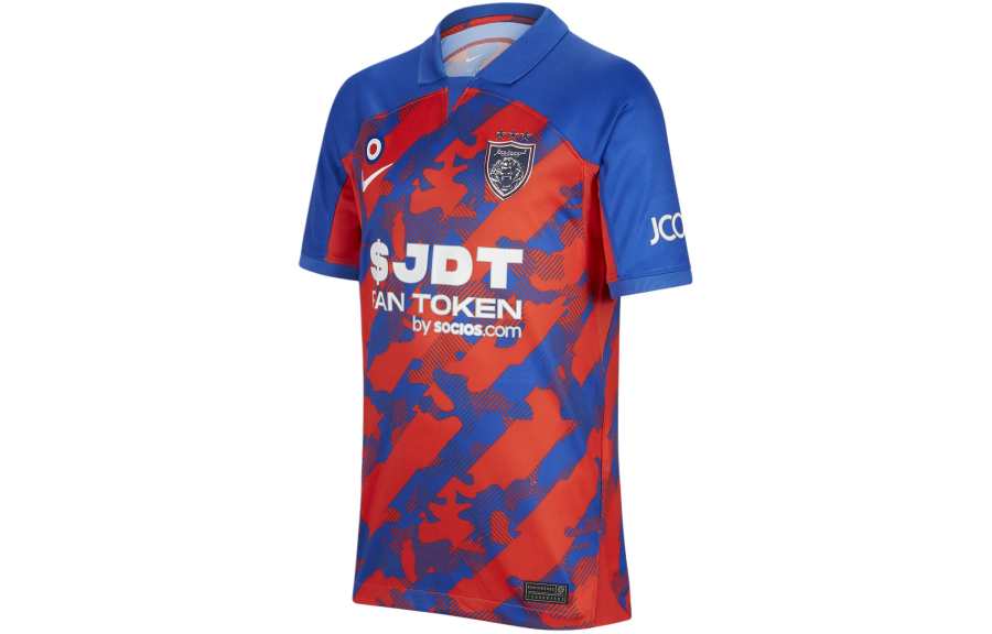 Nike Nike Johor Darul Ta'zim F.C. 2022/23 Stadium Home T Shirt Kids' Blue