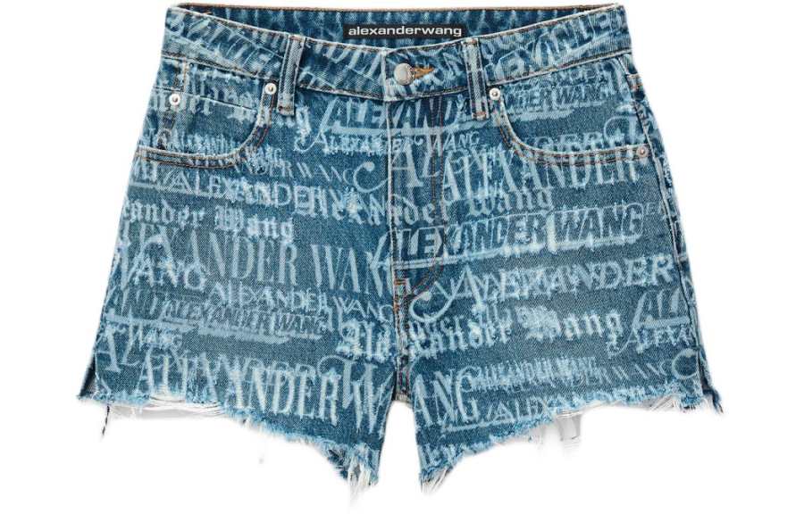 Alexander Wang Alexander Wang All Over Logo Shorts