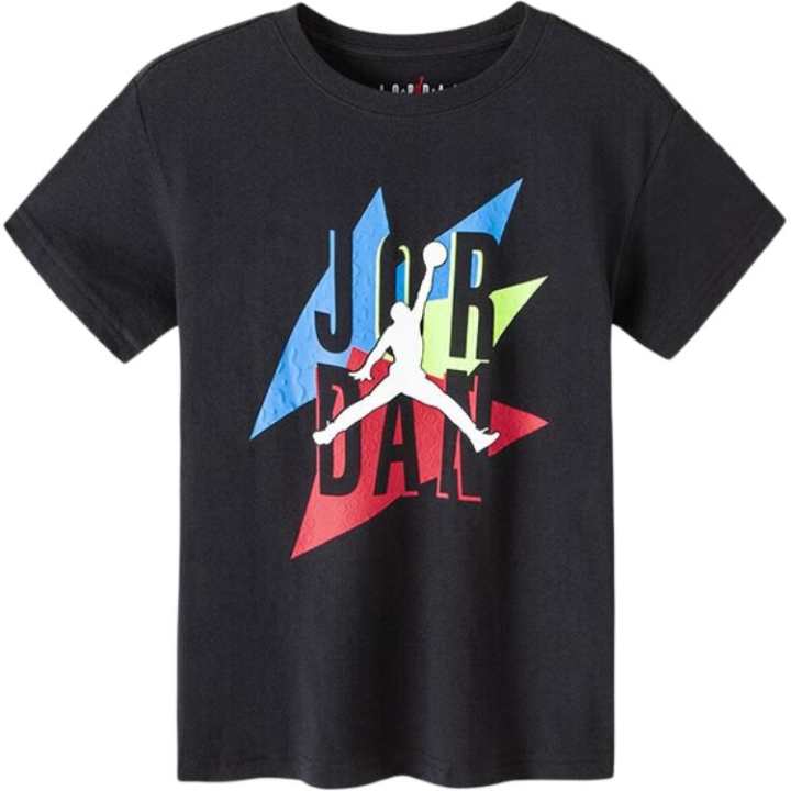 Jordan Jordan Air T Shirt Jet Black Children Aged 3 7 Years Old