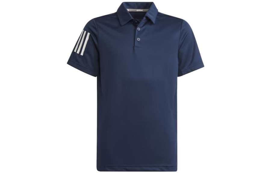 Adidas Adidas T Shirt Kids' Apparel 3 Stripes Polo Shirt Dark Blue Kids'