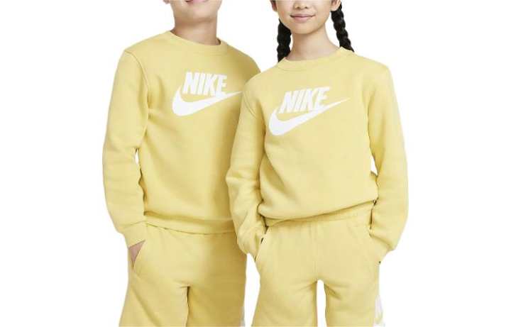 Nike Nike Sweatshirt Sportswear Club Fleece Saturn Gold Kids'