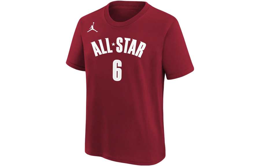 Jordan Jordan T Shirt LeBron James Los Angeles Lakers All Star Essential Los Angeles Lakers Sports Red Kids'