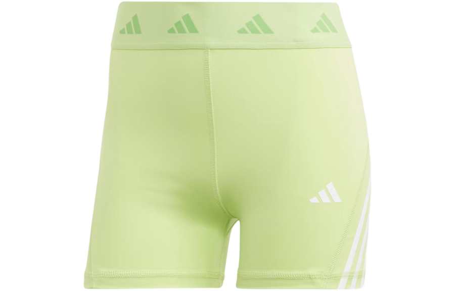 Adidas Adidas Techfit Hyperglam 3' Short Leggings Sports Shorts Women's Green