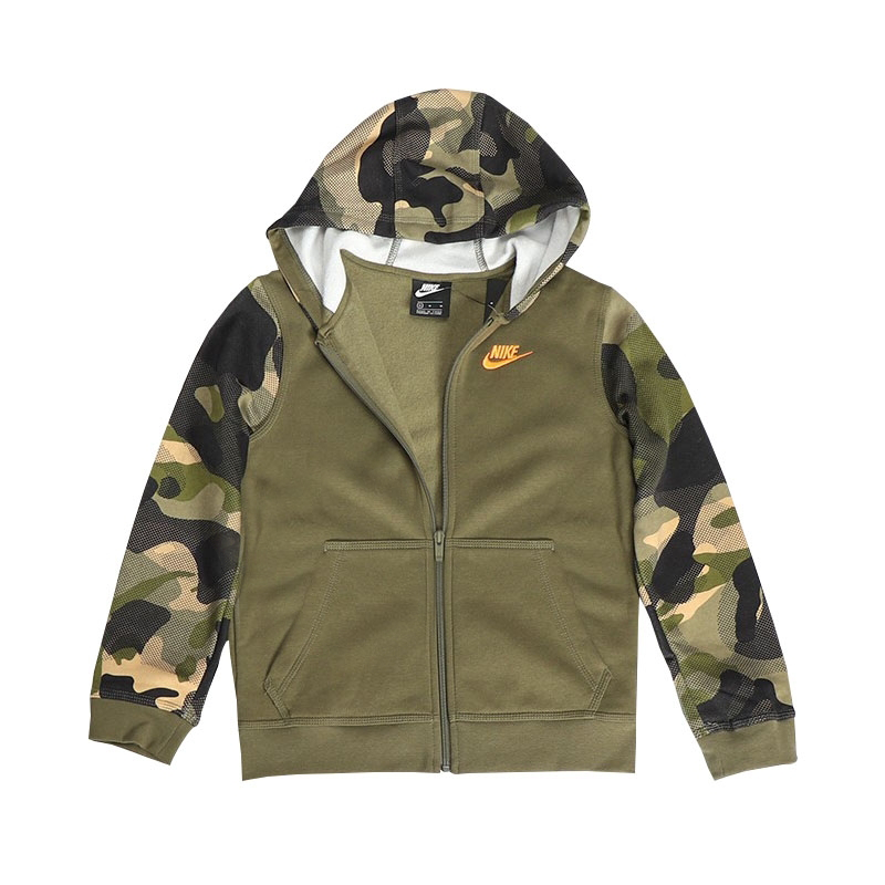 Nike Nike Jackets & Coats Comfortable Fleece Lined Fashion Casual Camouflage Teenagers
