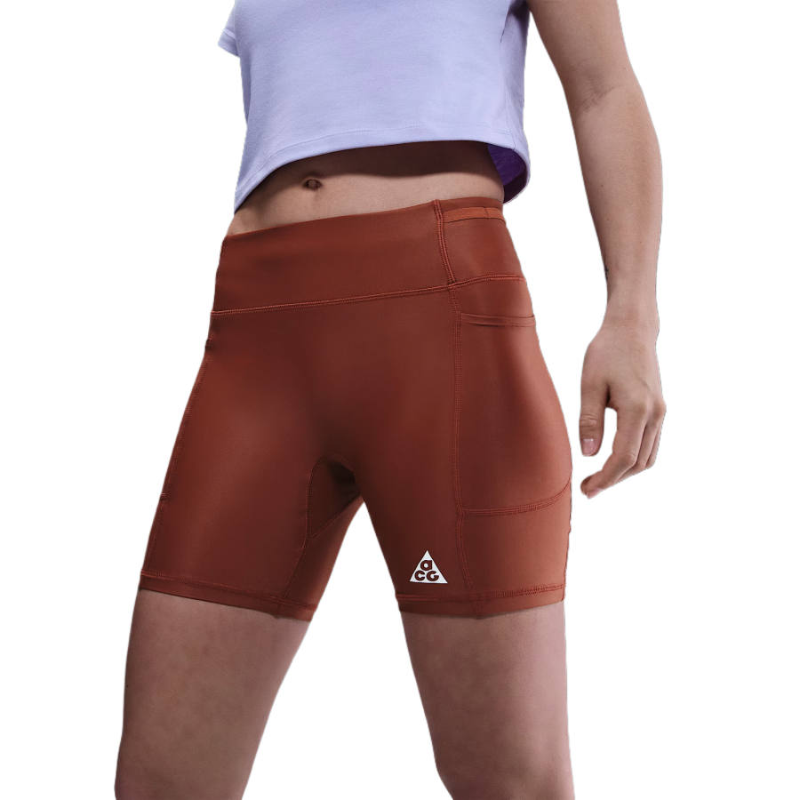 Nike Nike Nike Nike "Tree Frog" Women's Dri-FIT Adv Mid-Rise 6" Shorts