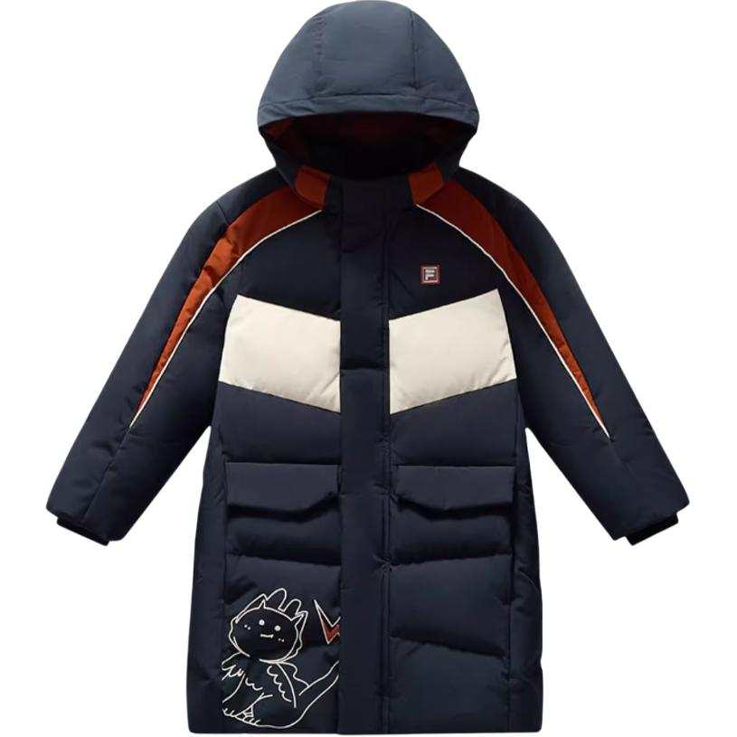 FILA KIDS Pre School Down Jackets Hooded Thickened Hooded