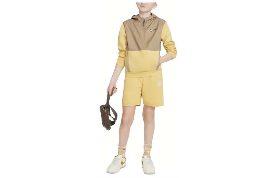 Nike Nike Clothing Kids' Apparel Fleece Hoodie Sweatshirt Yellow Kids'