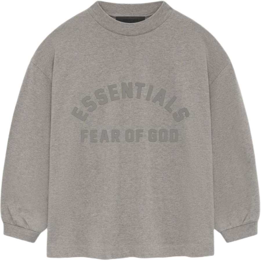 Fear Of God Essentials T Shirt Heather Gray Kids'
