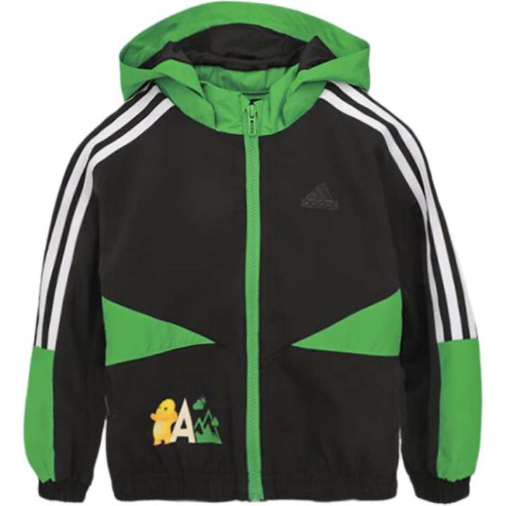 Adidas Adidas Jackets & Coats Black/Green Children Aged 3 7 Years Old