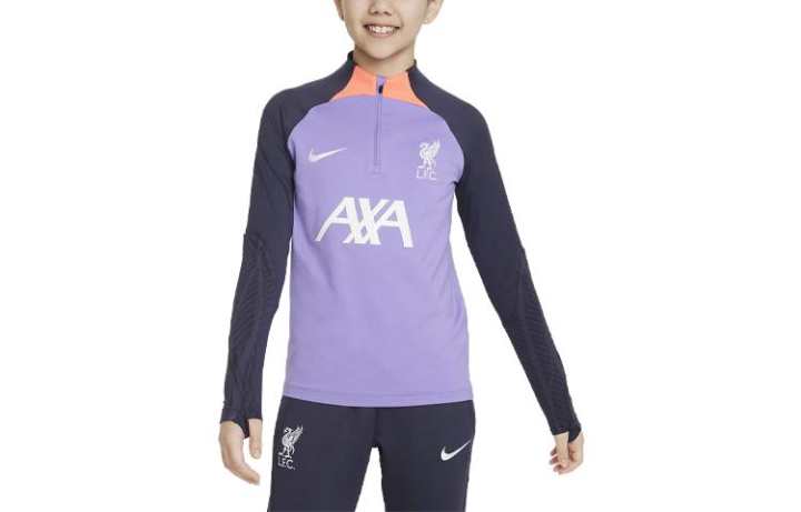 Nike Nike Kids' Apparel Dri FIT Liverpool F.C. Strike Third T Shirt Kids' Space Purple