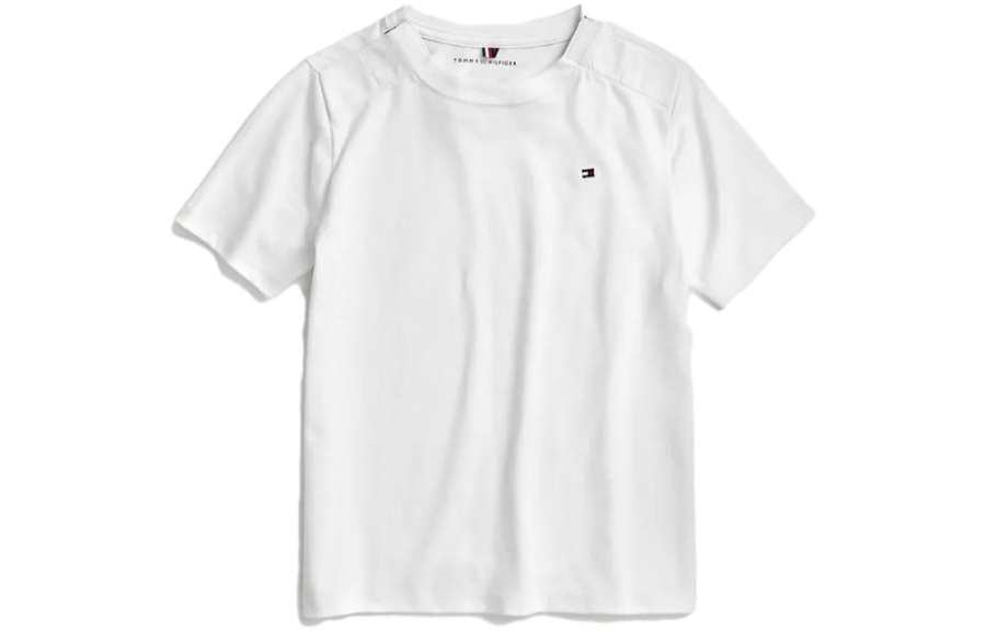Tommy Hilfiger T Shirt Classic T Shirt Tops Optic White Kids'