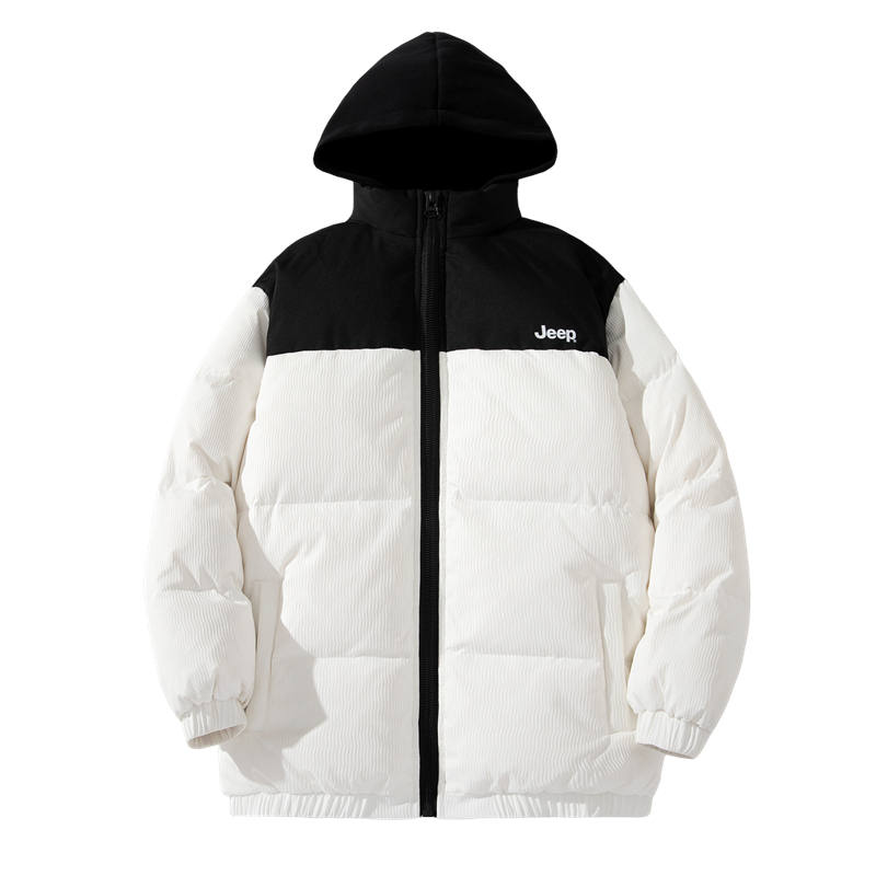 Jeep Grade School Down Jackets Hooded Thickened Hooded Waterproof