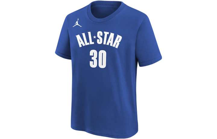 Jordan Jordan Stephen Curry Golden State Warriors All Star Essential T Shirt Golden State Warriors Kids' Blue