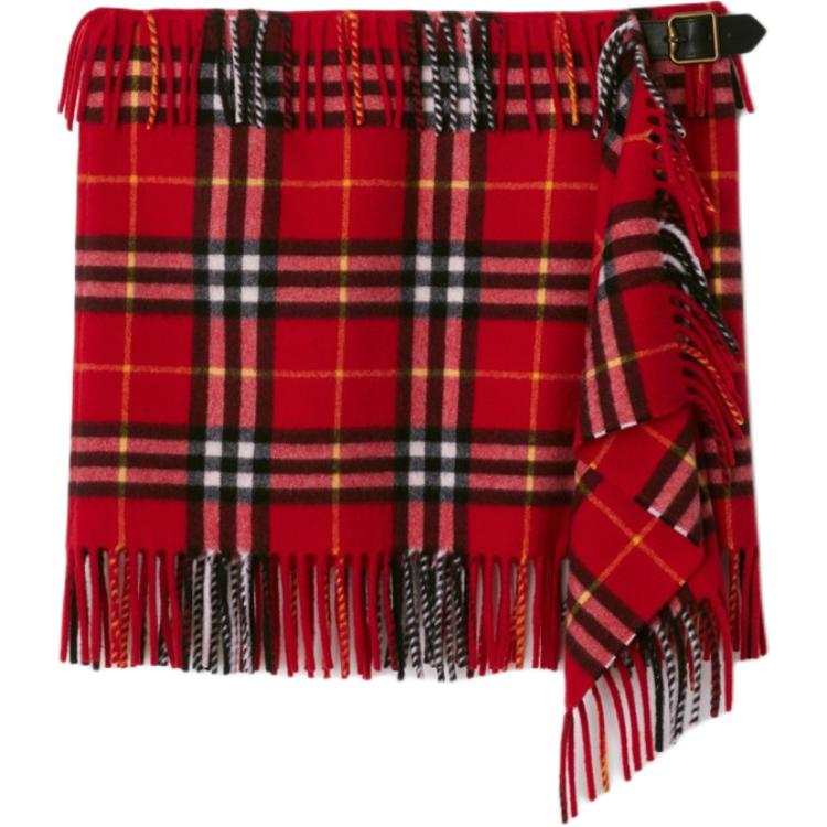 Burberry SS24 Casual Short Skirts Women's Ribes Rubrum Currant