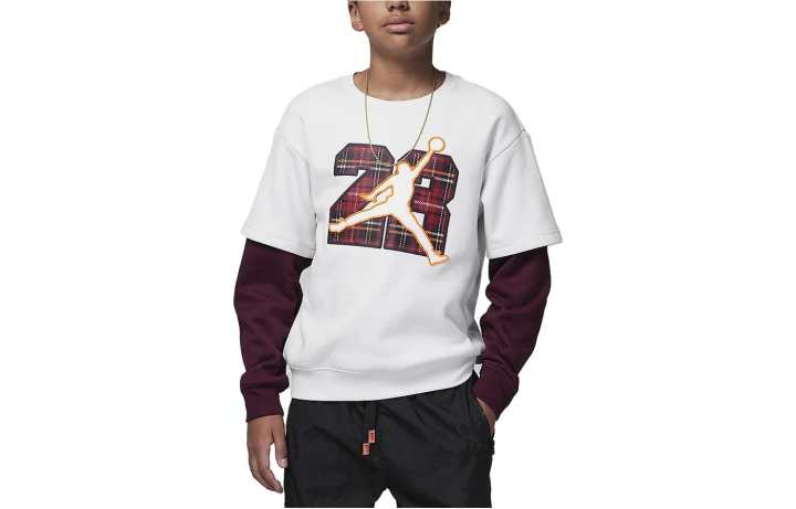 Jordan Jordan Sweatshirt Phantom Gray White Kids'