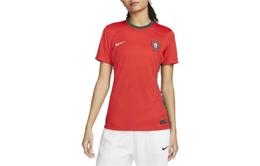 Nike Nike Portugal National Team Soccer Jerseys Women's Challenge Red Crew Neck Moderate