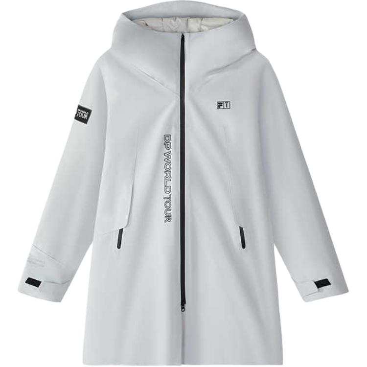 FILA KIDS x OUXUNSAI,LIANMINGKUAN Down Jacket Semi Sheer Curtain Gray Teenagers
