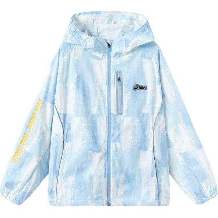 Asics Jacket Urban Trendy 5017 Blue Floral Color Children Aged 3 7 Years Old