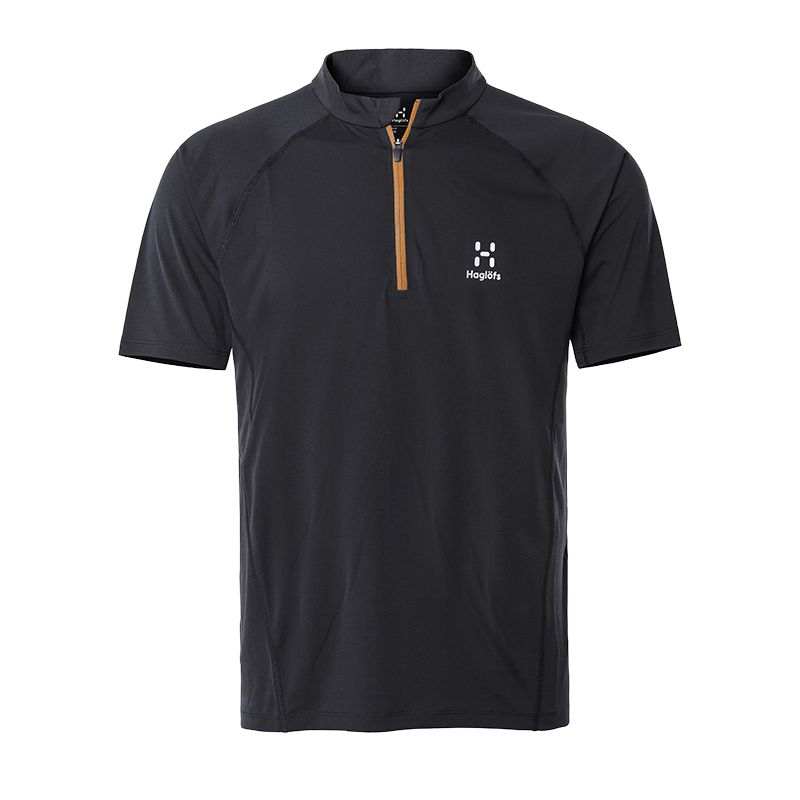 HAGLÖFS T Shirts Men's Stand Collar Thin Straight Fit