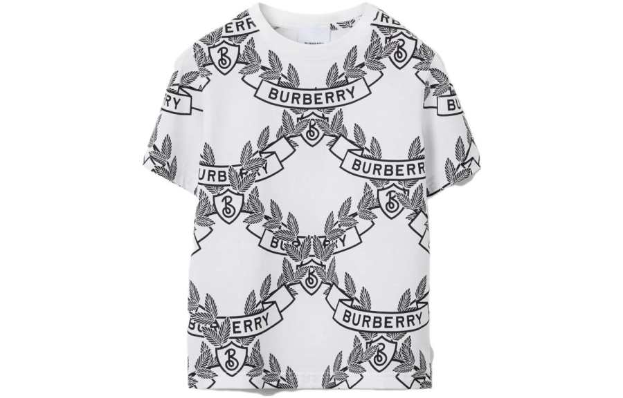 Burberry Kids T Shirts Crew Neck Moderate