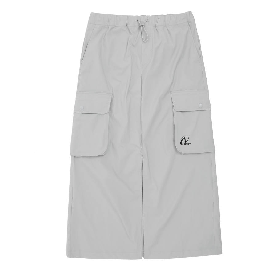 Nerdy SS24 Casual Long Skirt Women's Light Gray