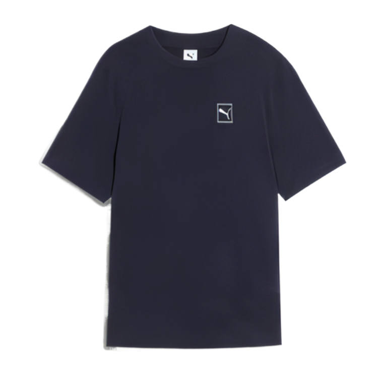 PUMA ESS ELEVATED SS25 T Shirt Men's Marine Blue