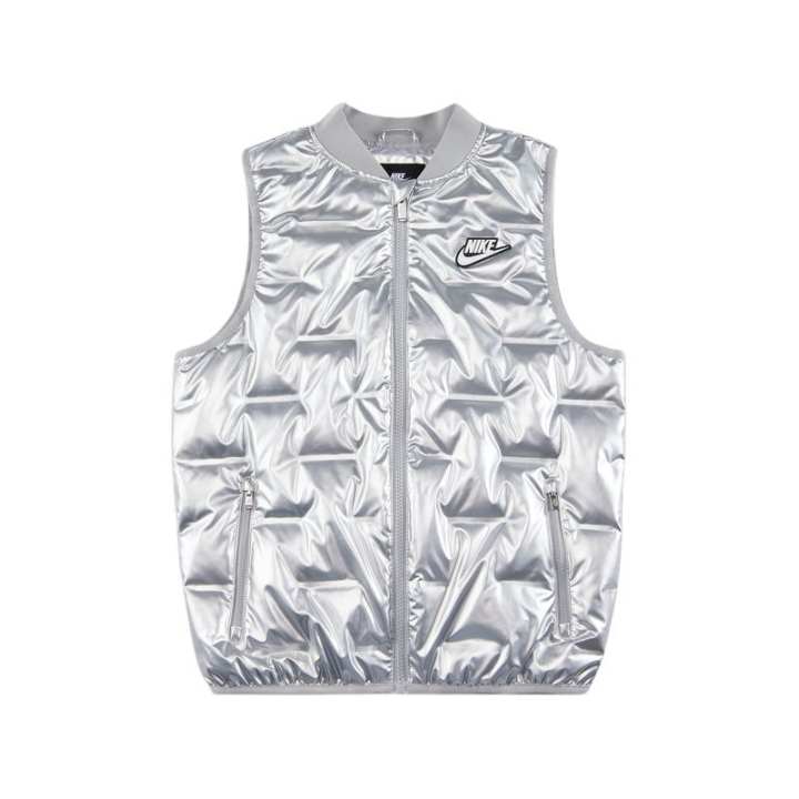 Nike Nike Down Vest Silver Teenagers