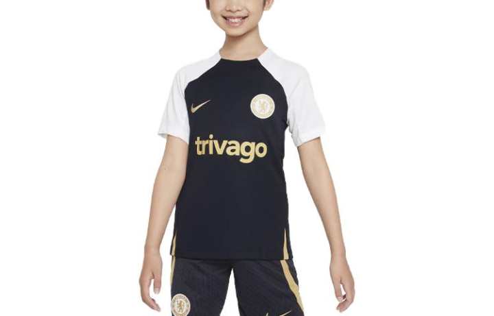 Nike Nike T Shirt Chelsea F.C. Strike Black Kids'