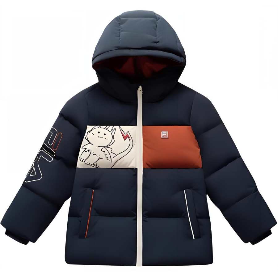 FILA KIDS Down Jacket Royal Blue Children Aged 3 7 Years Old