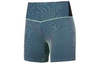 QIAODAN Running Shorts Women's Smart Green/Electric Flash Blue/Black