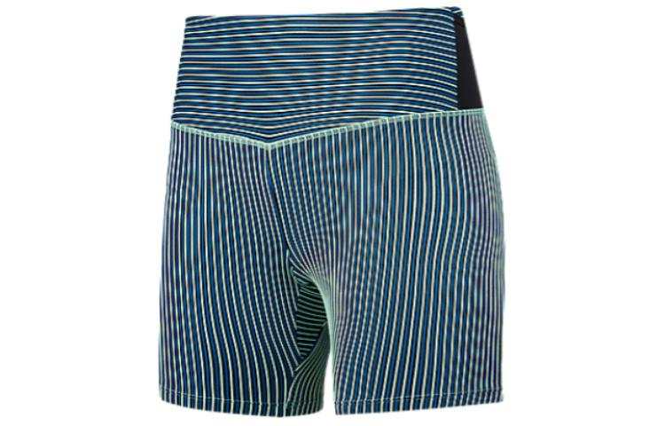 QIAODAN Running Shorts Women's Smart Green/Electric Flash Blue/Black