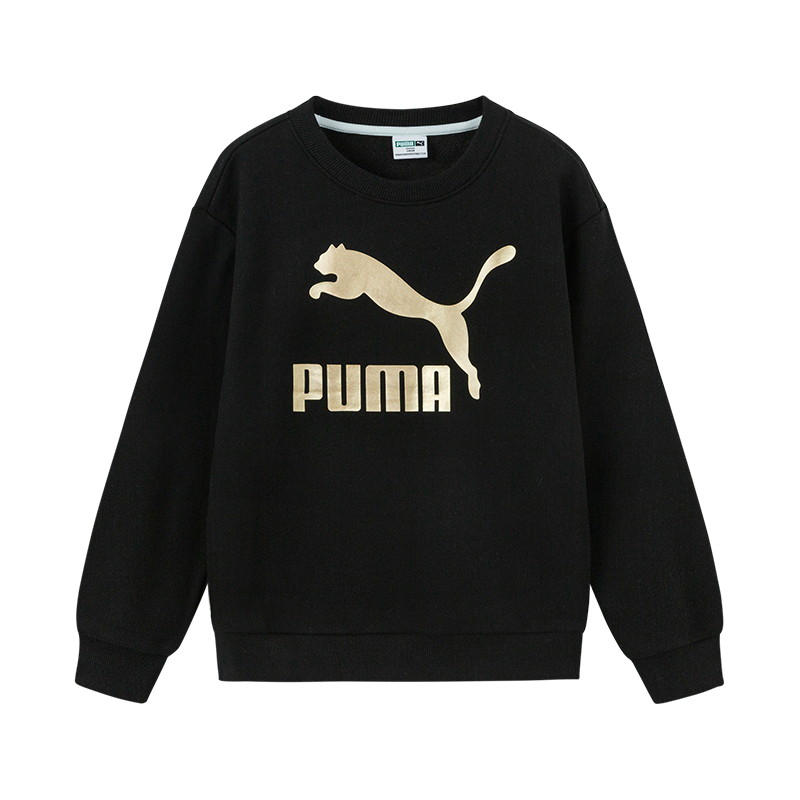 PUMA Sweatshirt SportstyleCLASSICS BIG LOGO CREW FL Black Kids'
