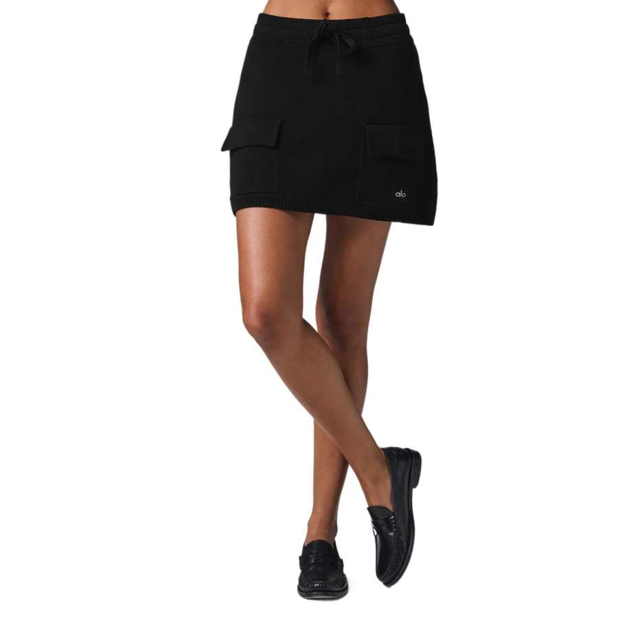 Alo Yoga Scholar Casual Short Skirts Women's Black