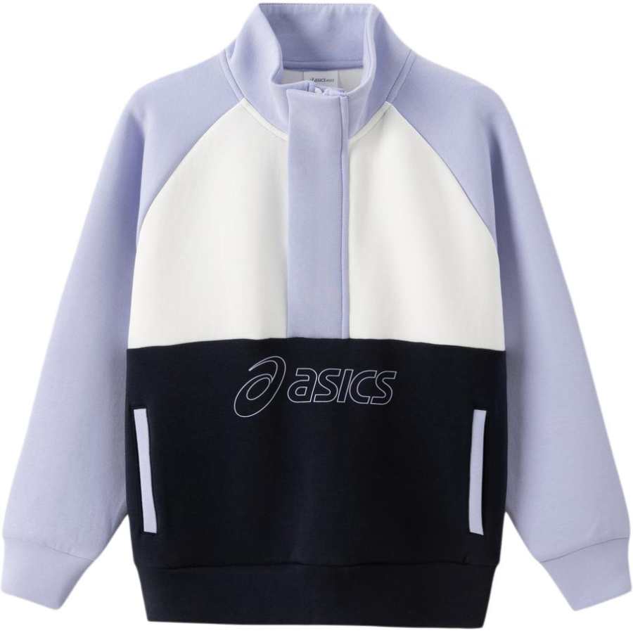 Asics Sweatshirt White Purple Teenagers