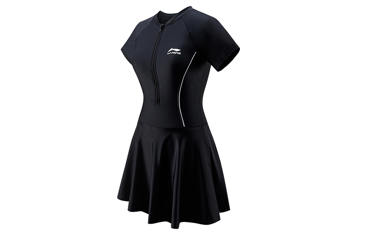 Li-Ning Li Ning Swim Dresses & Skirts Women's Black Skirt One Piece Swimsuit