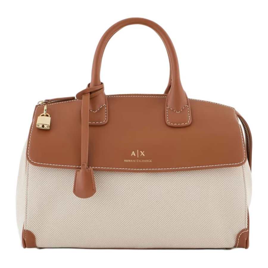 ARMANI EXCHANGE ARMANI EXCHANGEAE Polyester Tote Bag, Shopping Bag, Shoulder Bag, Handbag Large Women's Brown
