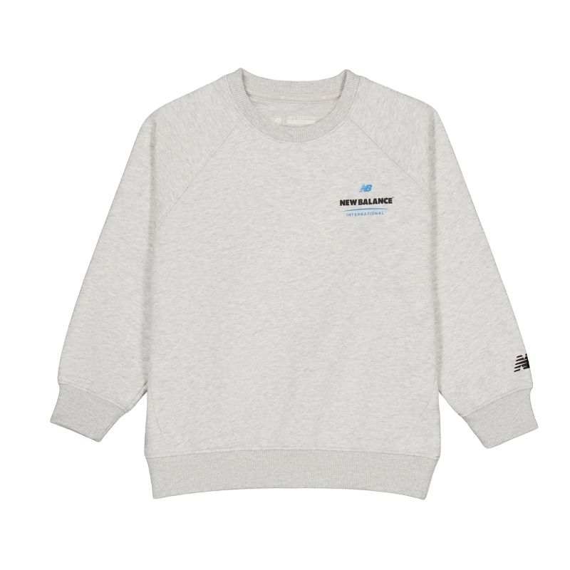 New Balance New Balance Sweatshirt Gray White Children Aged 3 7 Years Old