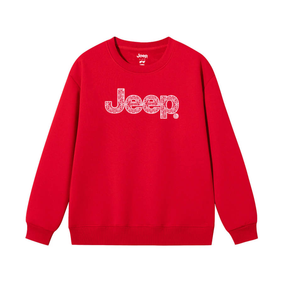 Jeep Grade School Sweatshirts Crew Neck Thickened