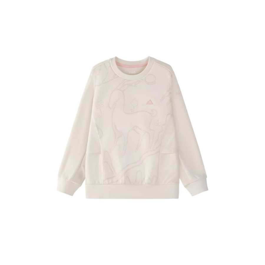 FILA KIDS Sweatshirt Cheese White Teenagers