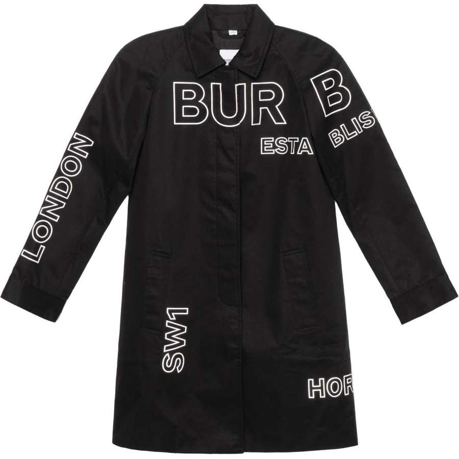 Burberry FW22 Coats Black Kids'