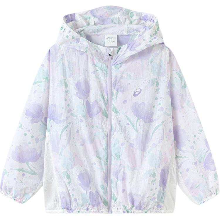 Asics Jacket Sports Performance Purple Flower Color Children Aged 3 7 Years Old
