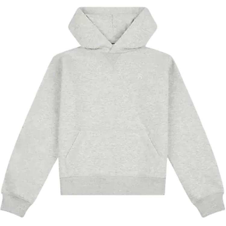 New Balance New Balance Brush Back Small Logo Hoodie Sweatshirt Gray Teenagers