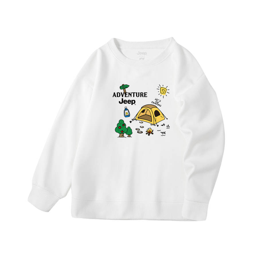 Jeep Grade School Sweatshirts Crew Neck Moderate
