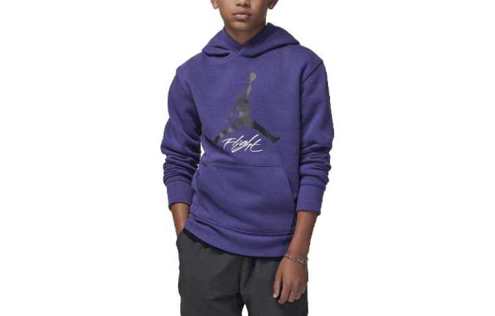 Jordan Jordan Kids' Apparel MJ Baseline Pullover Hoodie Sweatshirt Kids' Purple