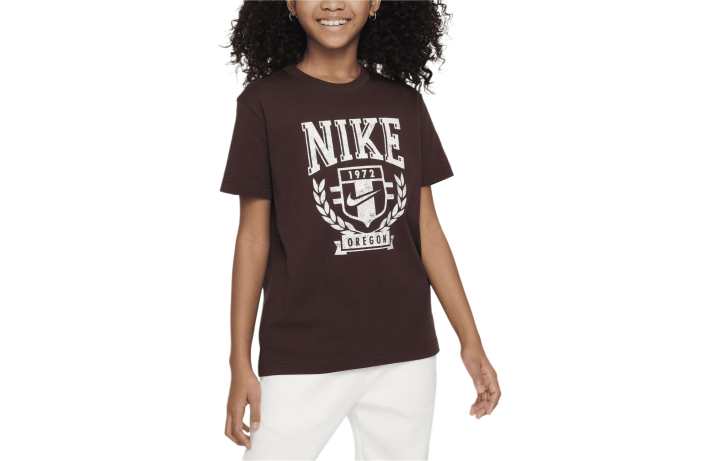 Nike Nike T Shirt Sportswear Brown Kids'