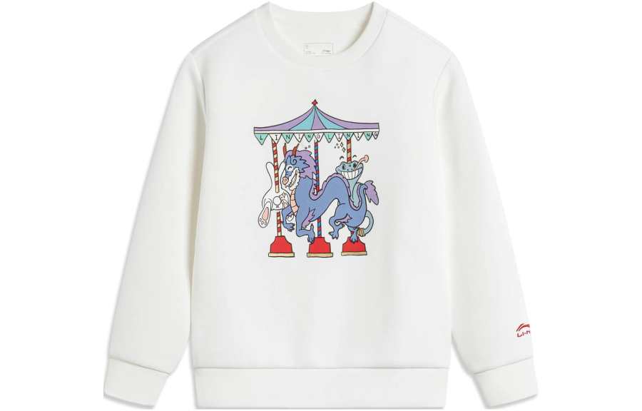 Li-Ning Li Ning Sweatshirt Sports Life Collection Ivory Kids'