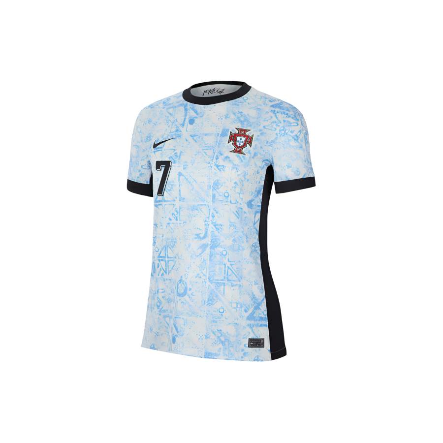 Nike Nike Portugal National Team Cristiano Ronaldo Portugal National Team Soccer Jersey Women's Light Blue